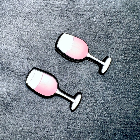 CROCS Other Pair Of Authentic Crocs Jibbitz Ros All Day Wine Glass